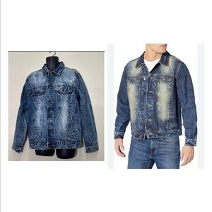 NWOT SOUTHPOLE Distressed Blue Denim Jacket